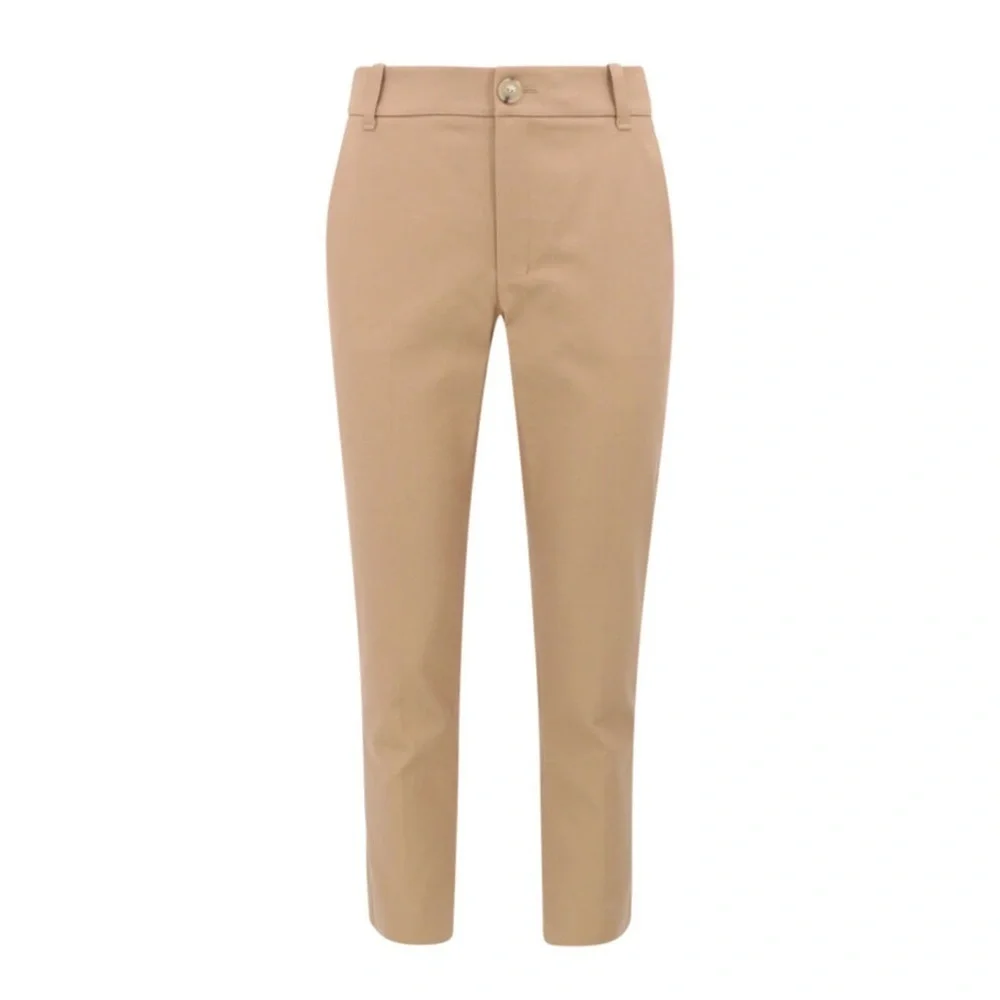VINCE ALMOND COLOR CROPPED CIGARETTE TROUSER PANTS SZ 10 - Picture 3 of 6